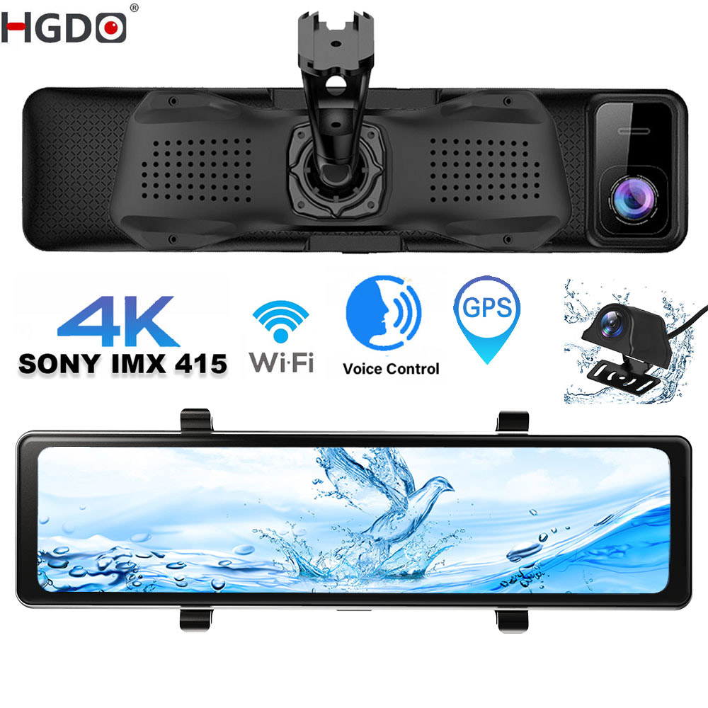Dual Dash Cam With Gps Wifi - Видеорегистратор HGDO D566 4K с GPS