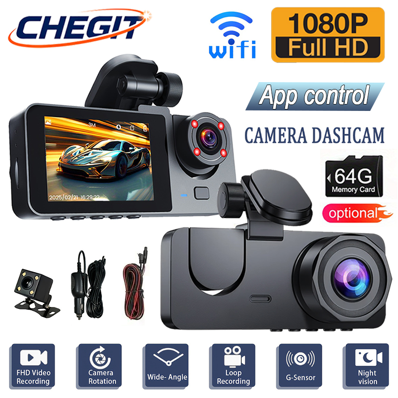 Dash Cam Mirror Backup Camera - НОВАЯ 1080P HD WIFI 2/3 камера