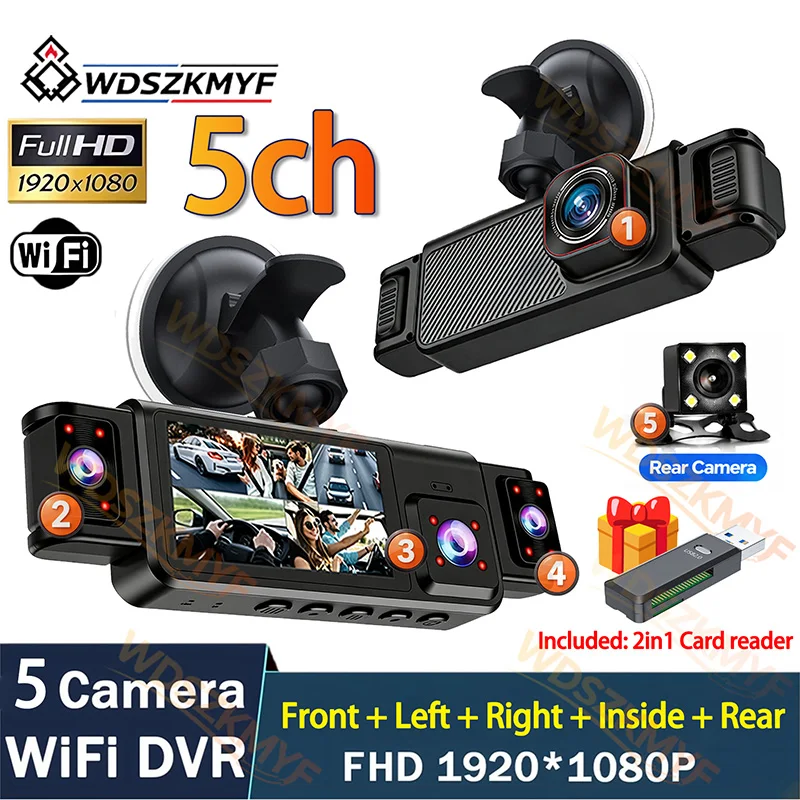 Dash Cam Mirror Backup Camera - Новый 360 ° Автомобильный видеорегистратор с