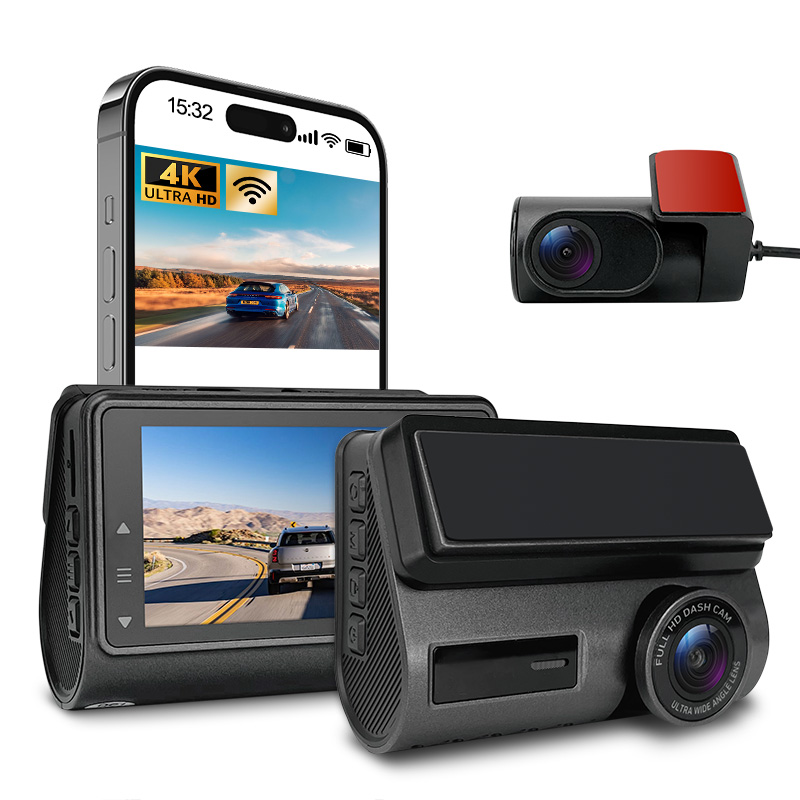 Dash Cam 2K Dual Lens - Видеорегистратор 4K 2K с двумя объективами,