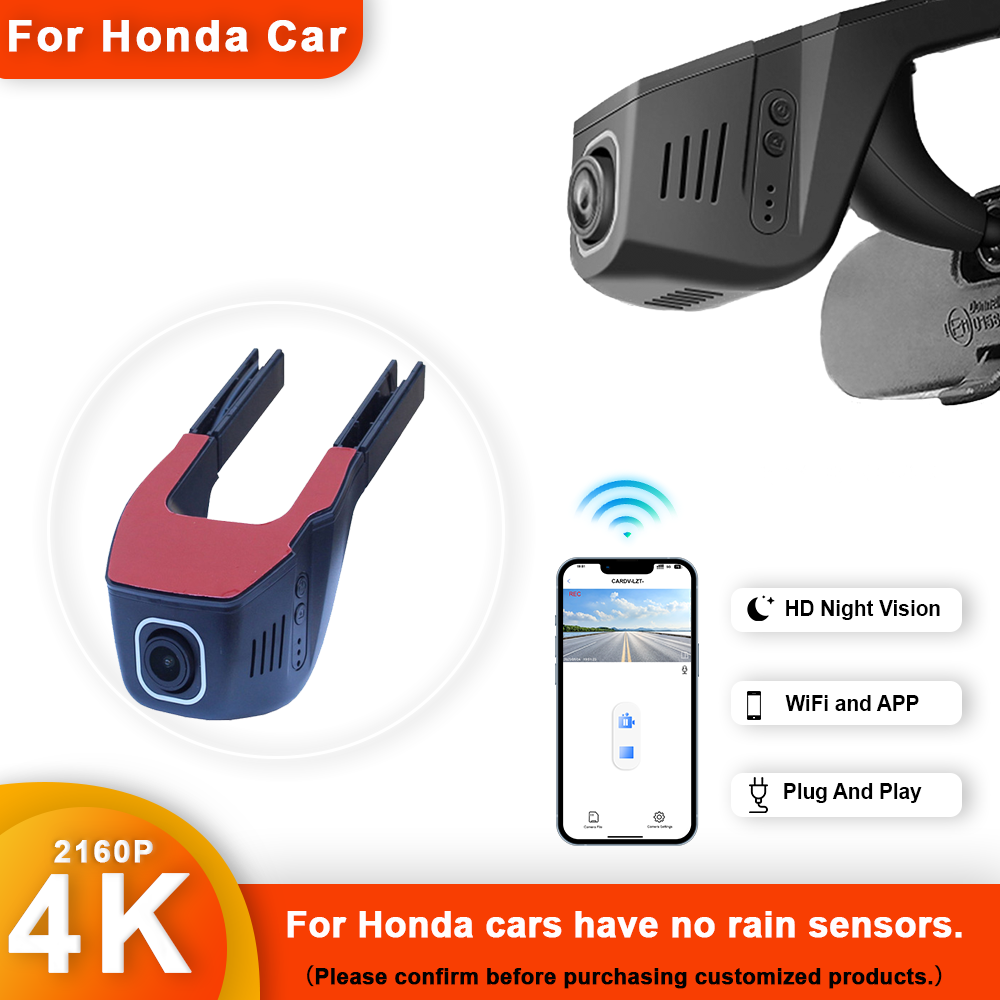 Dash Cam Front And Rear 4K - Автомобильный видеорегистратор 4K HD 2160P, подключи