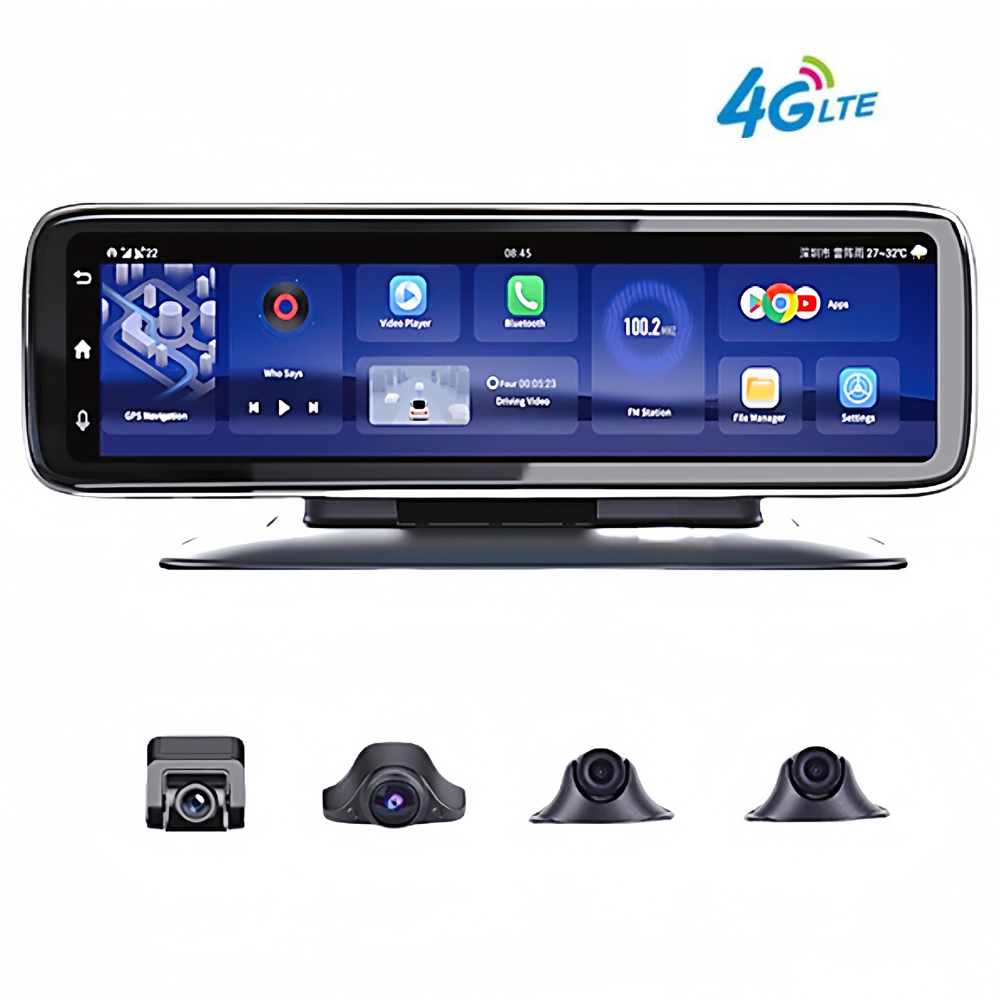 Dash Cam Rear View Mirror 12 Inch - 12-дюймовое сенсорное зеркало заднего вида для