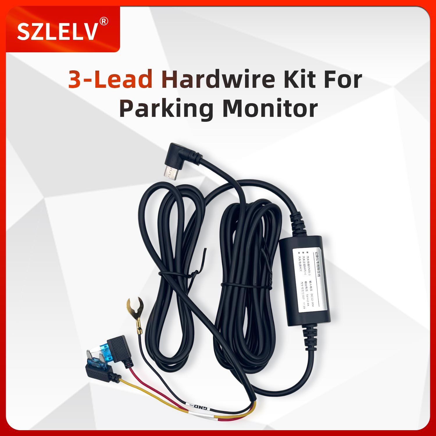Dash Cam With Parking Monitor - Комплект для прямого подключения 12/24В к