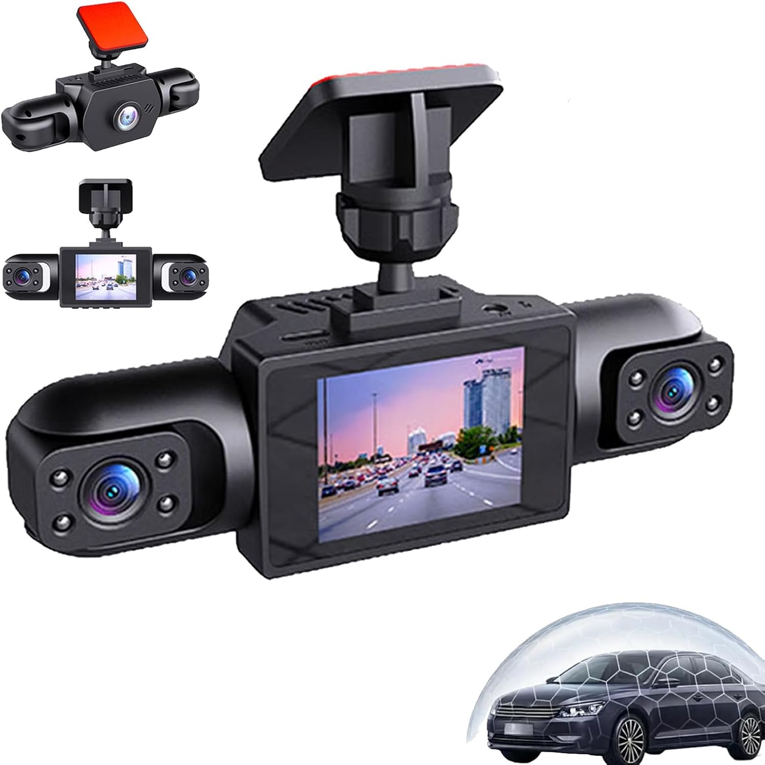 Dash Cam 360 Degree Panoramic - Универсальный панорамный видеорегистратор 360° 1080P с