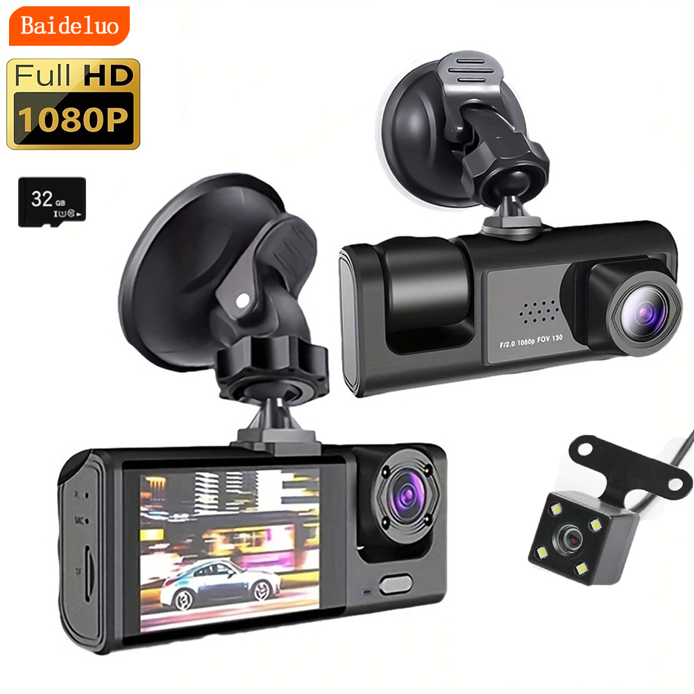 Dash Cam Front And Rear 4K - Видеорегистратор с двойной камерой 1080P для