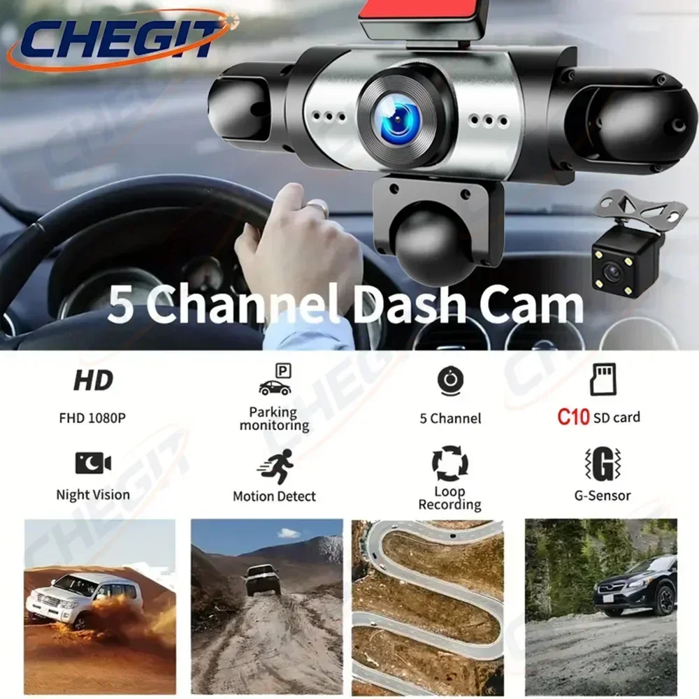 Новая 5-камерная видеокамера д – обзор и цена Dash Cam Mirror Backup Camera