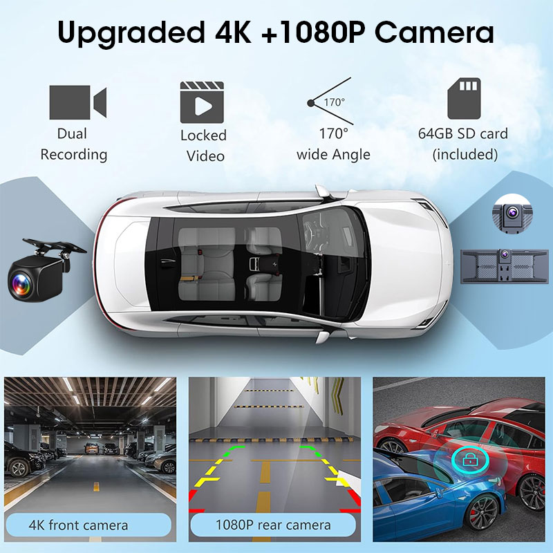 11,3-дюймовый автомобильный ви – обзор и цена Dual Dash Cam With Gps Wifi