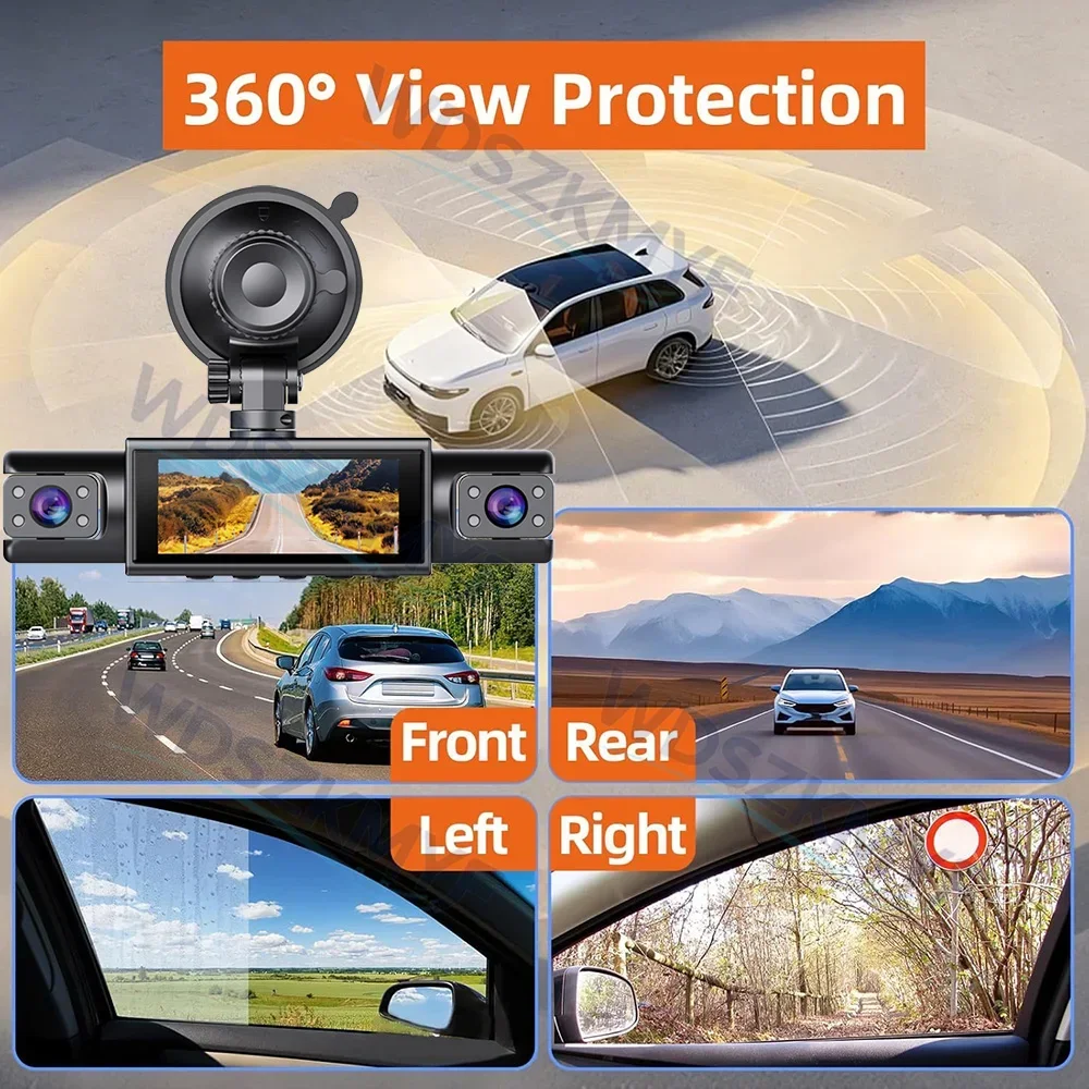 Видеорегистратор с Wi-Fi, 4-ка – обзор и цена Dash Cam 3 Channel 1080P