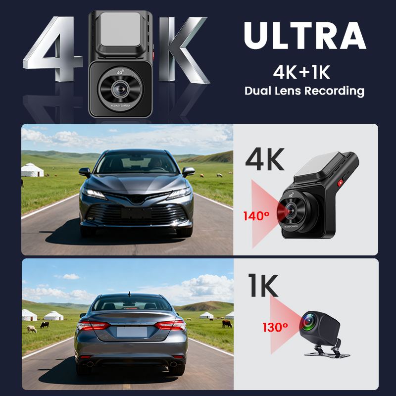 4K 4G 2-дюймовый видеорегистра – обзор и цена Dash Cam Rear View Mirror 12 Inch