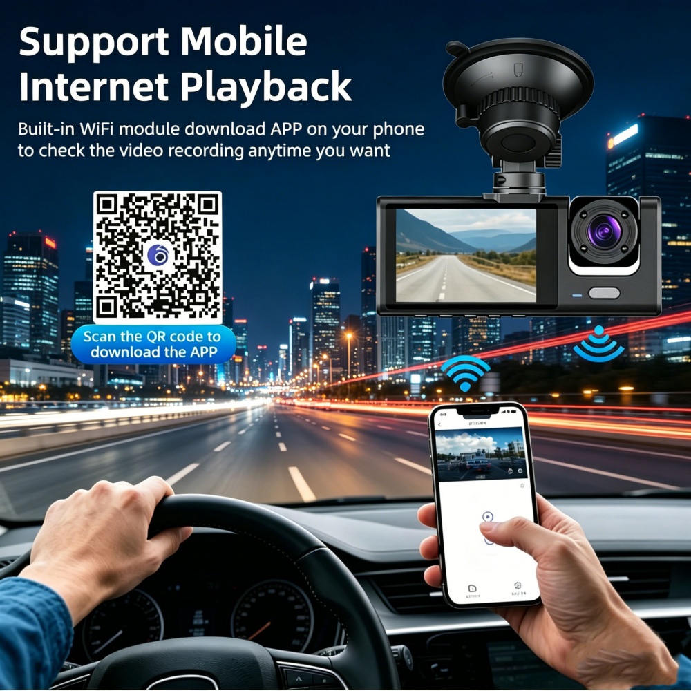 Видеорегистратор 1080P Full HD – обзор и цена Dash Cam 3 Channel 1080P