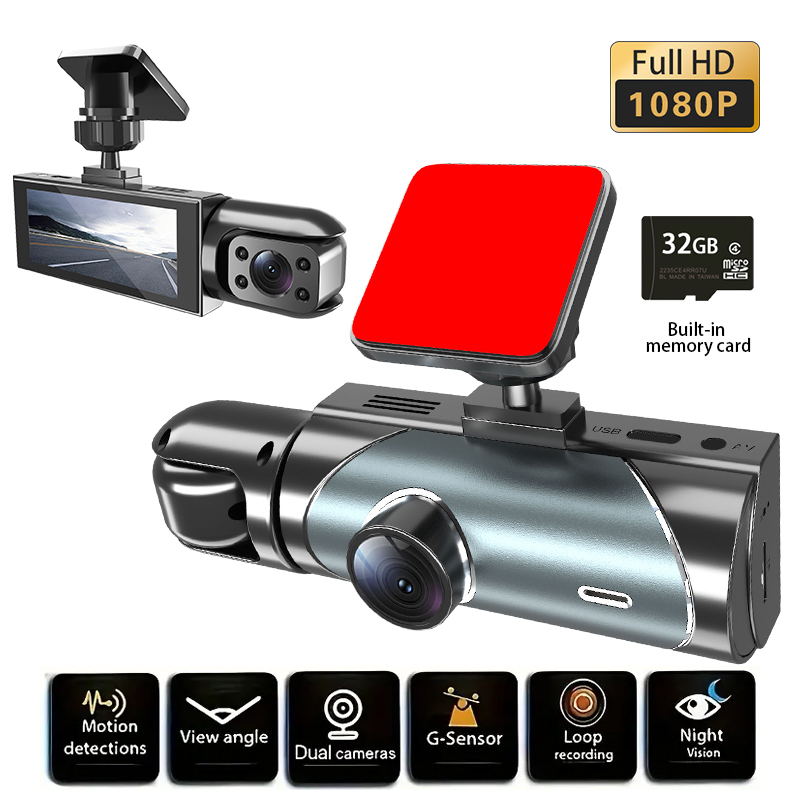 Мини-видеорегистраторы (3 стил – обзор и цена Dash Cam 3 Channel 1080P