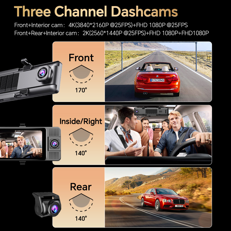 H330 Видеорегистратор 3-каналь – обзор и цена Dash Cam Night Vision Infrared