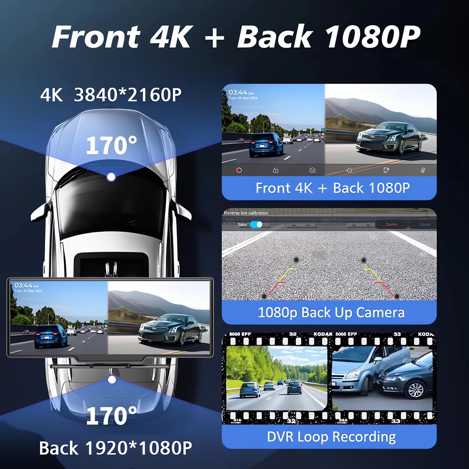 Видеорегистратор 4K 2160P с эк – обзор и цена Dash Cam 4K Sony Starvis