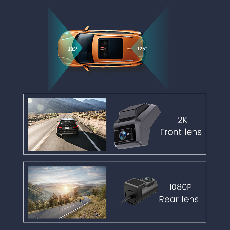 3-дюймовая видеорегистратор 2K – обзор и цена Dash Cam 2K Dual Lens
