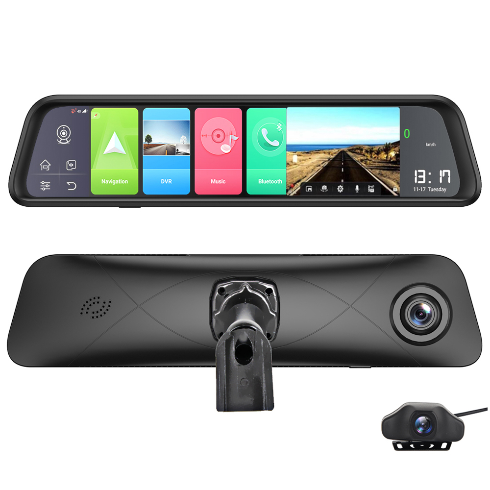 Новые 12 дюймов Android 8,1 ум – обзор и цена Dash Cam Rear View Mirror 12 Inch
