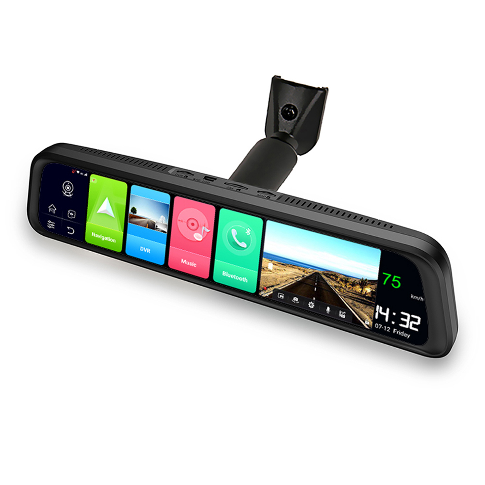 Новые 12 дюймов Android 8,1 ум – обзор и цена Dash Cam Rear View Mirror 12 Inch