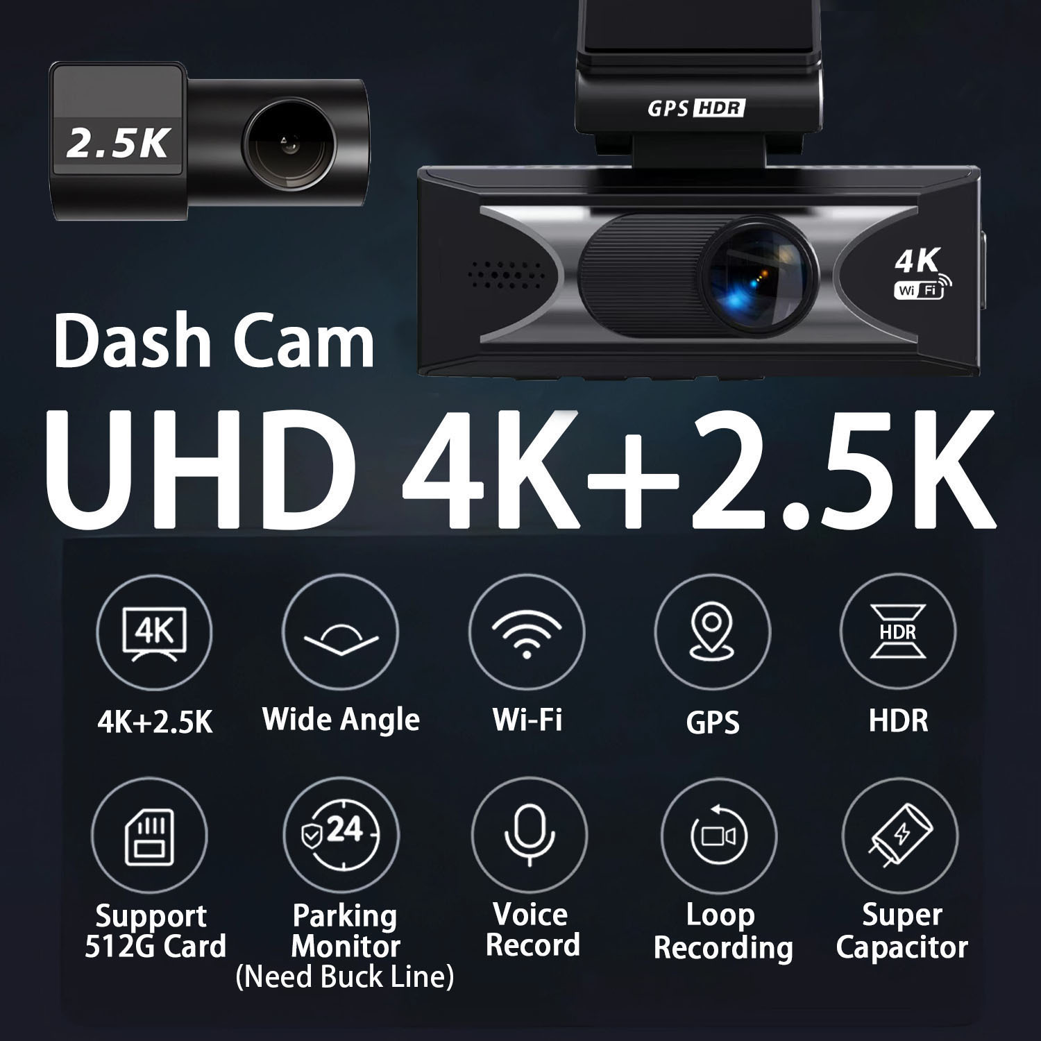 Видеорегистратор UHD3840*2160P – обзор и цена Dash Cam 4K Sony Starvis