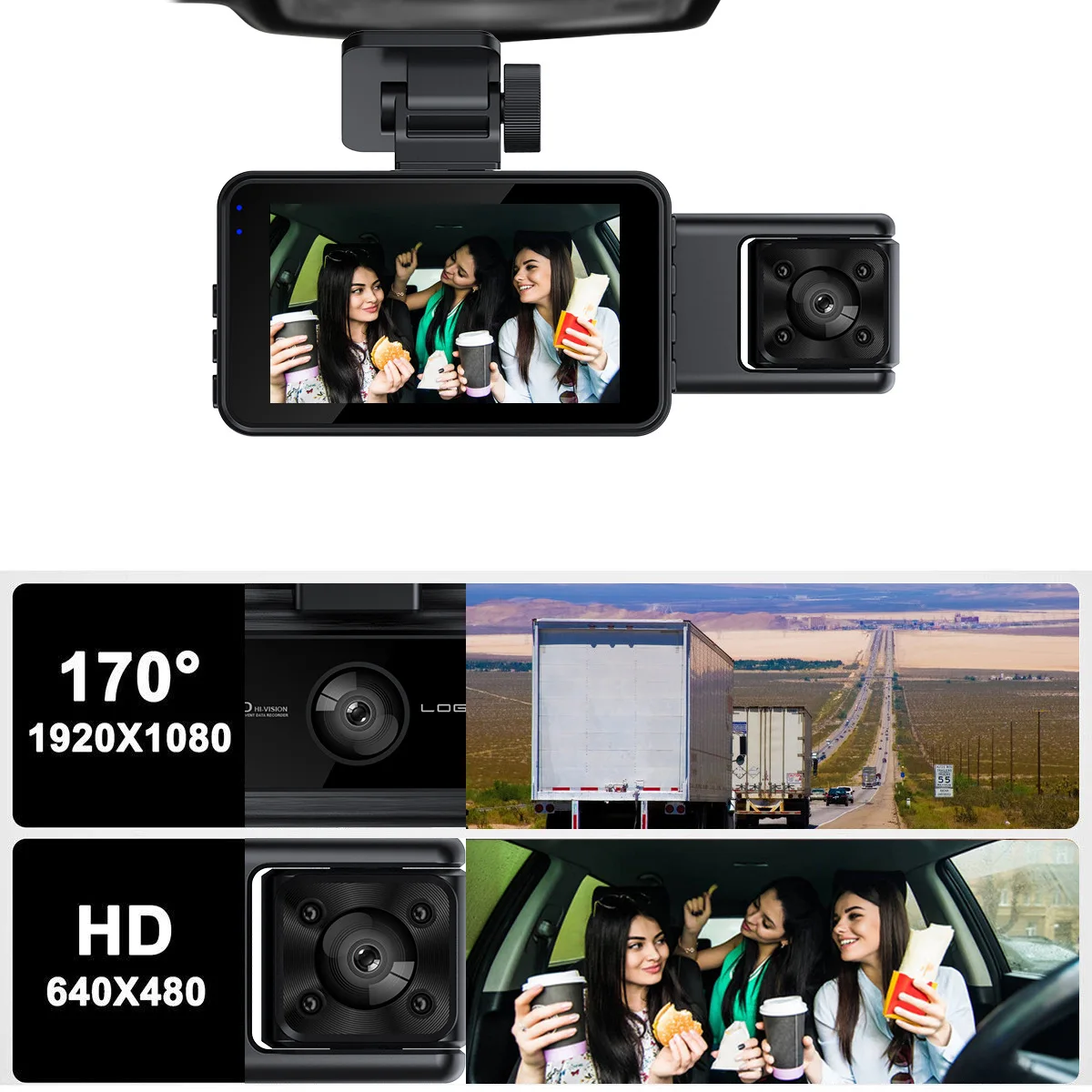 Новая автомобильная видеокамер – обзор и цена Dash Cam Night Vision Infrared