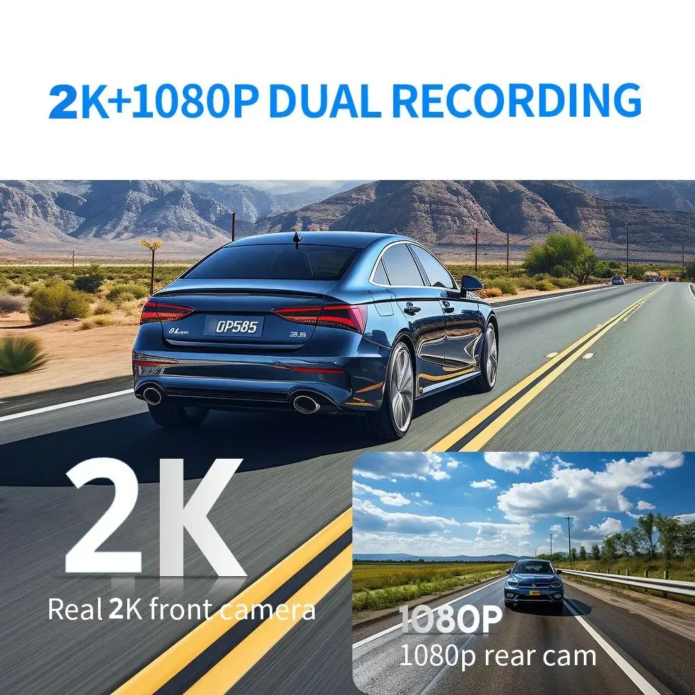 Видеорегистратор с двумя объек – обзор и цена Dash Cam 2K Dual Lens
