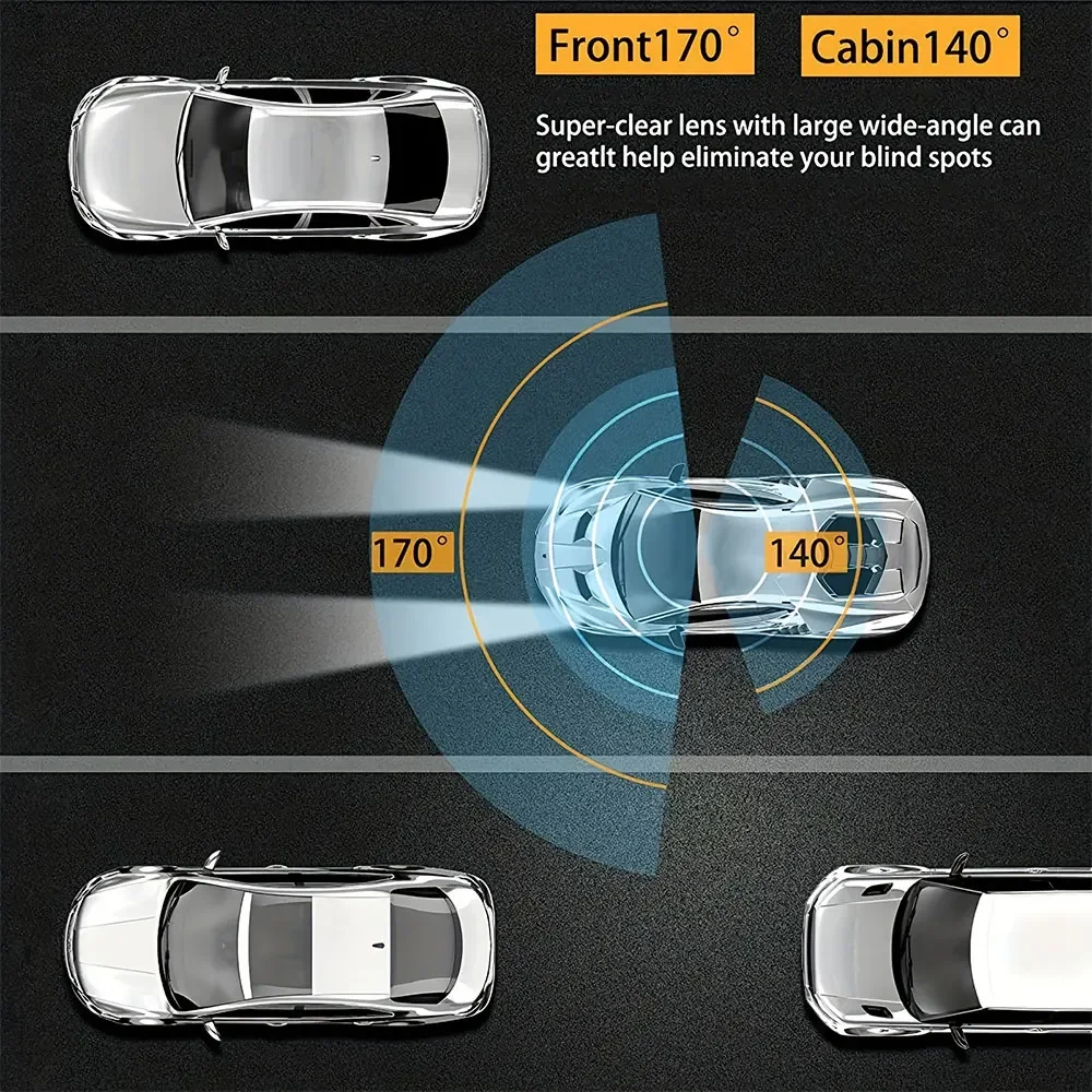 Видеорегистратор с двумя объек – обзор и цена Dash Cam 2K Dual Lens