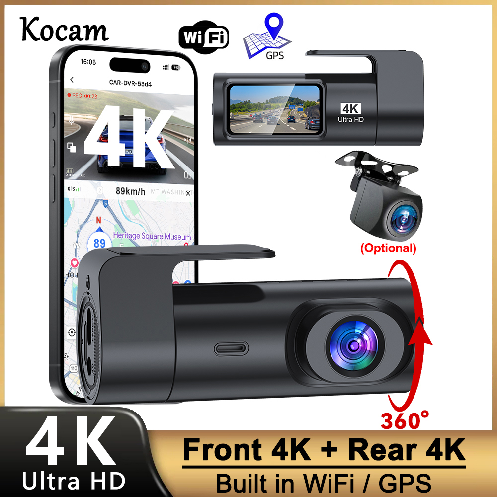 Видеорегистратор 4K UHD с Wi-F – обзор и цена Dual Dash Cam With Gps Wifi