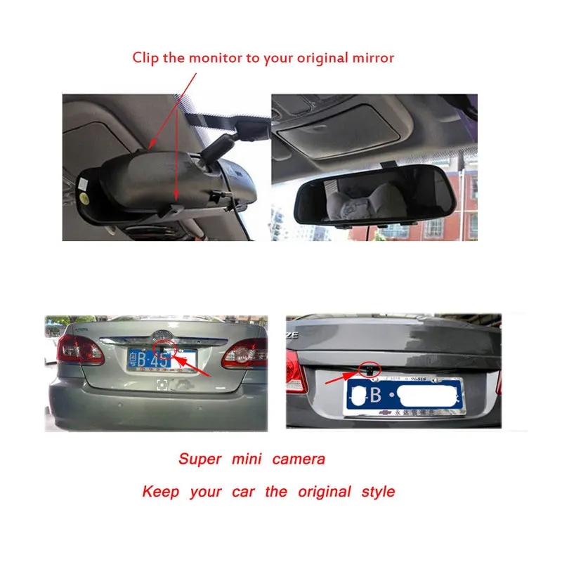 4,3-дюймовое автомобильное зер – обзор и цена Dash Cam Mirror Backup Camera