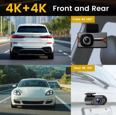 Видеорегистратор 4K для внедор – обзор и цена Dash Cam Front And Rear 4K