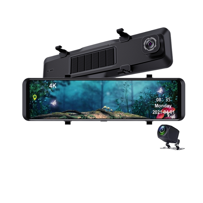 12-дюймовое 4K Android Auto Ca – обзор и цена Dash Cam Rear View Mirror 12 Inch