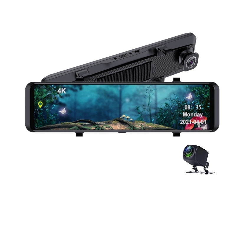12-дюймовое 4K Android Auto Ca – обзор и цена Dash Cam Rear View Mirror 12 Inch