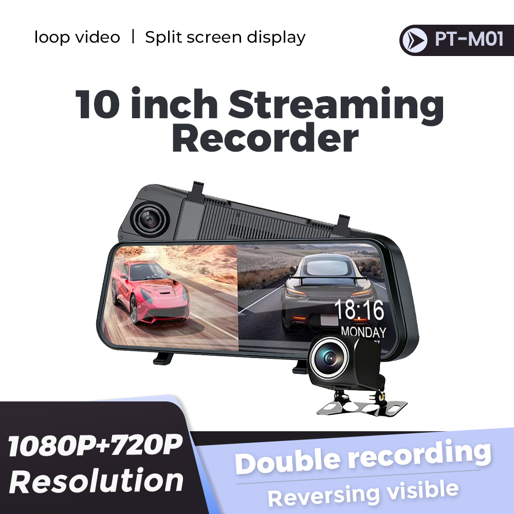 Новый 10/12-дюймовый видеореги – обзор и цена Dash Cam Rear View Mirror 12 Inch
