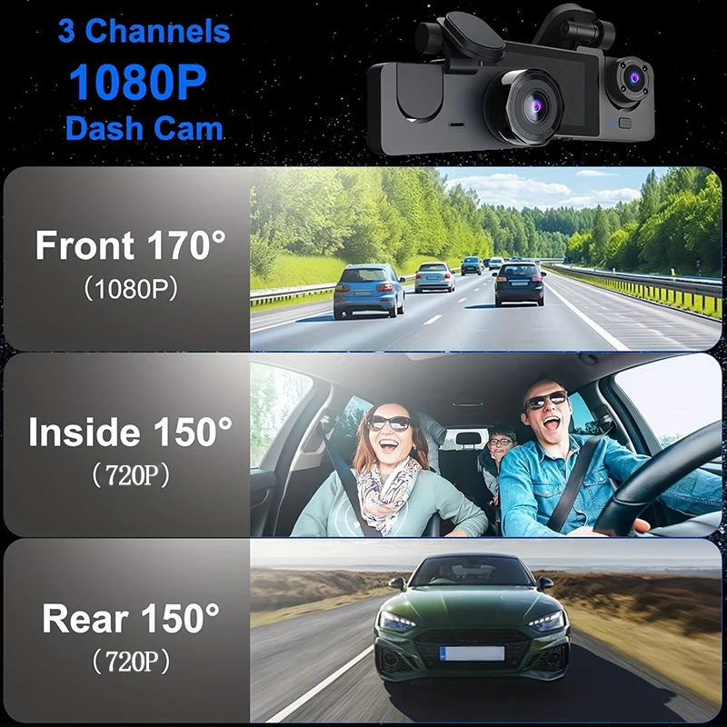 НОВАЯ 1080P HD WIFI 2/3 камера – обзор и цена Dash Cam Mirror Backup Camera