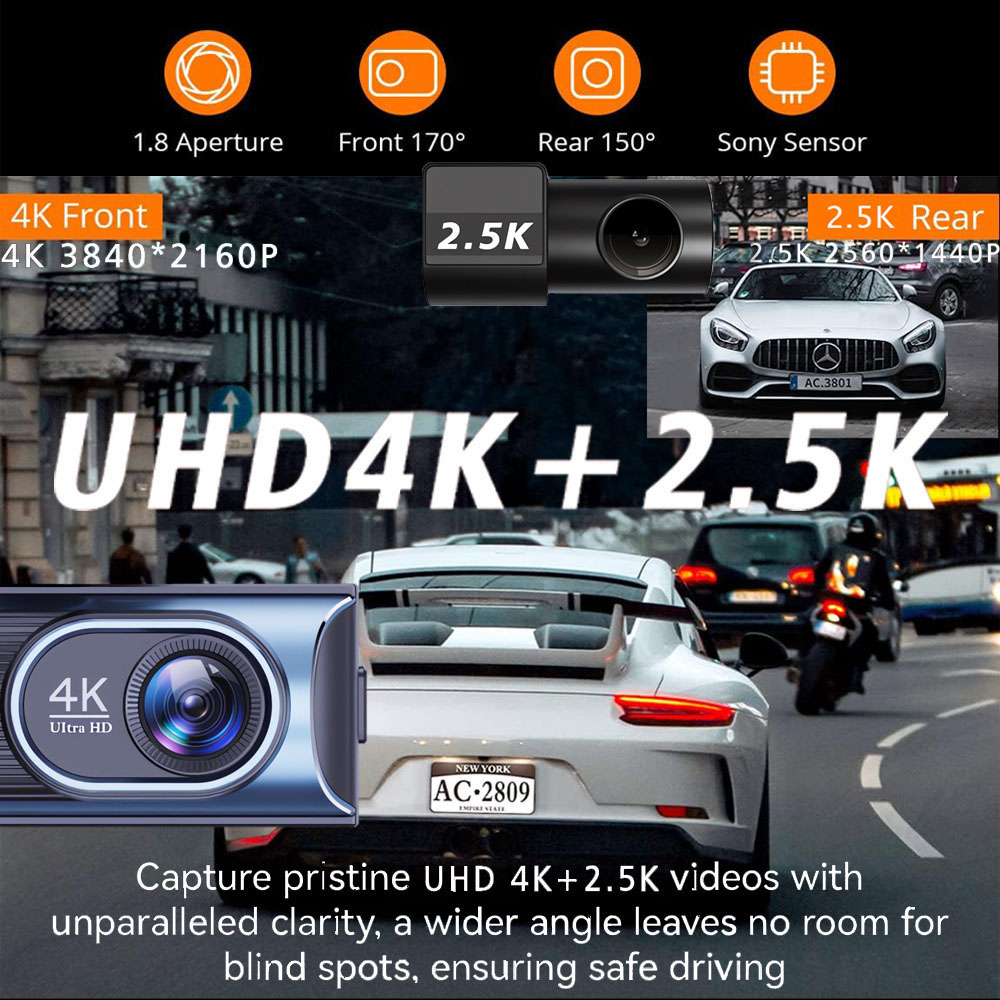 Видеорегистратор Ultra HD 4K 3 – обзор и цена Dash Cam 4K Sony Starvis