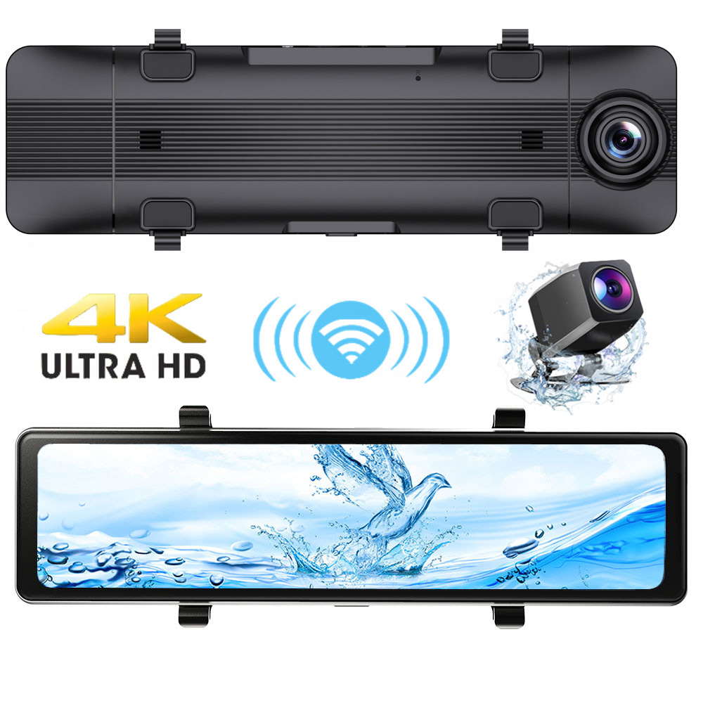 12-дюймовое 4K HD зеркало задн – обзор и цена Dash Cam Rear View Mirror 12 Inch