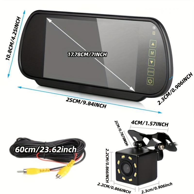 17,78 см зеркальная резервная  – обзор и цена Dash Cam Mirror Backup Camera