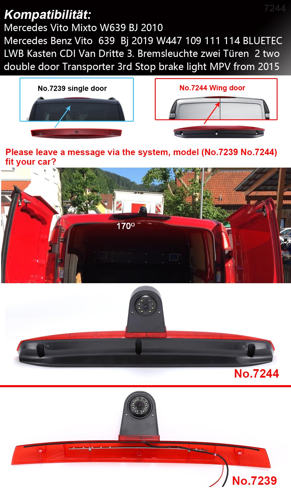 Для Mercedes Benz Vito Mixto W – обзор и цена Dash Cam Mirror Backup Camera