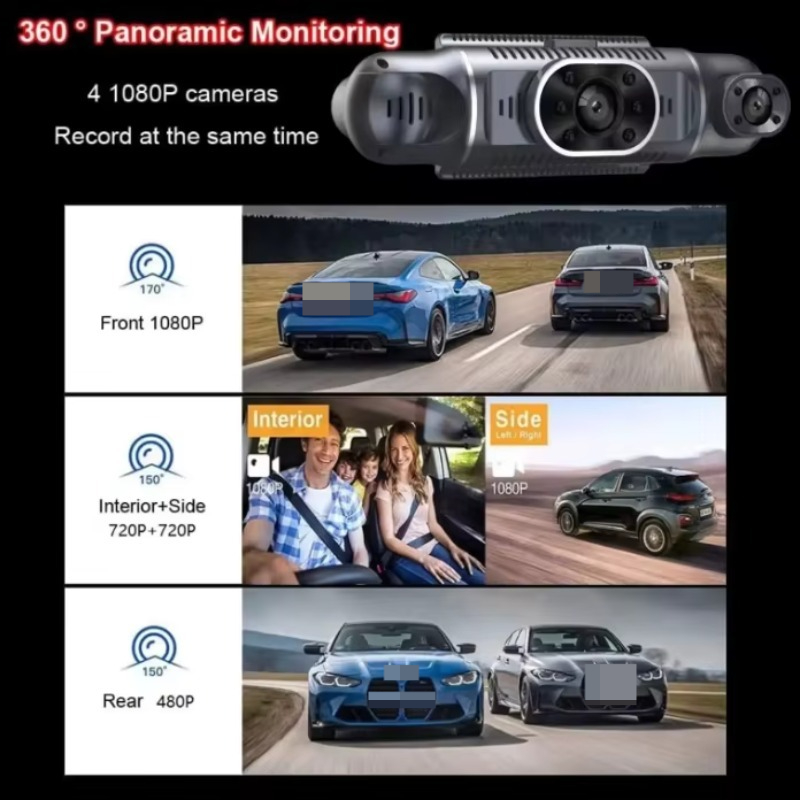 Панорамный автомобильный видео – обзор и цена Dash Cam 360 Degree Panoramic
