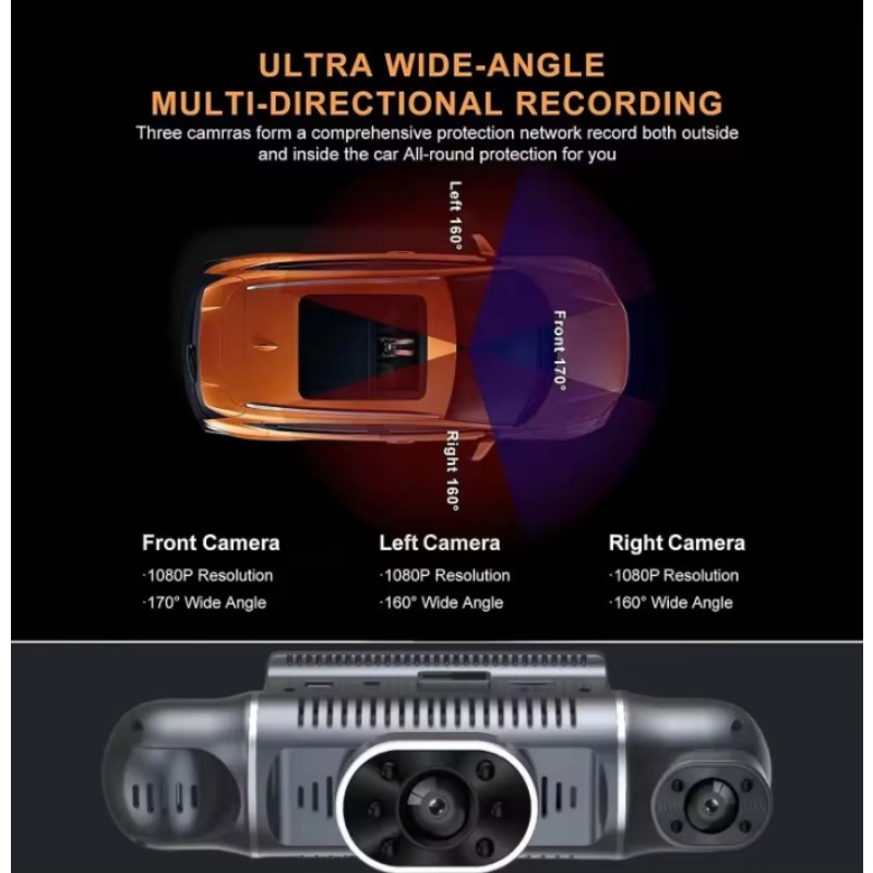 Панорамный автомобильный видео – обзор и цена Dash Cam 360 Degree Panoramic
