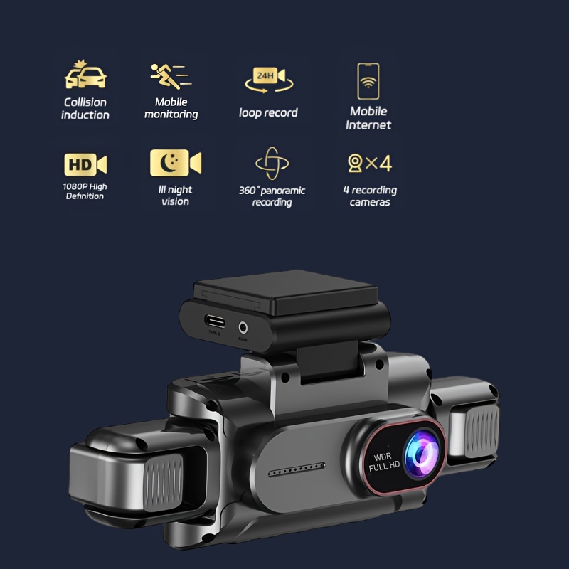 3-4-канальный Wi-Fi видеорегис – обзор и цена Dash Cam 3 Channel 1080P