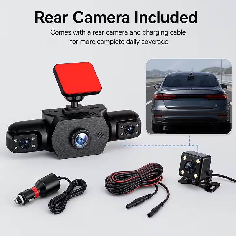 Видеорегистратор 1080P FHD с 3 – обзор и цена Dash Cam 3 Channel 1080P