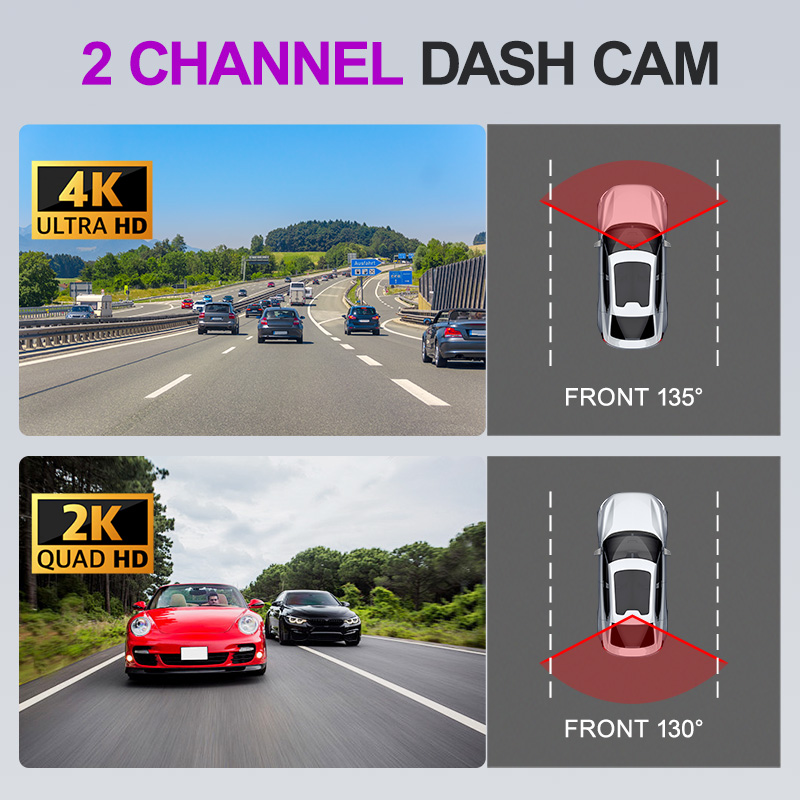 Видеорегистратор 4K 2K с двумя – обзор и цена Dash Cam 2K Dual Lens