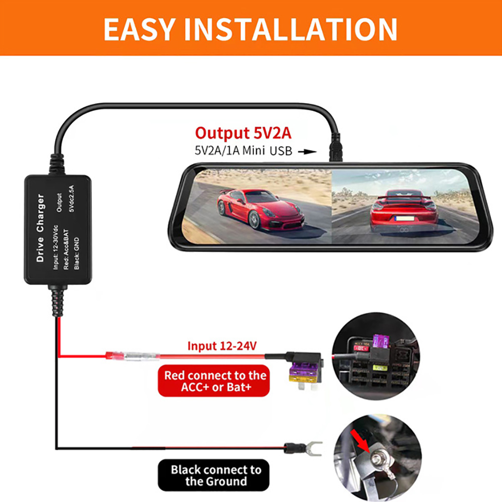 Комплект жестких проводов для  – обзор и цена Dash Cam Hardwire Kit