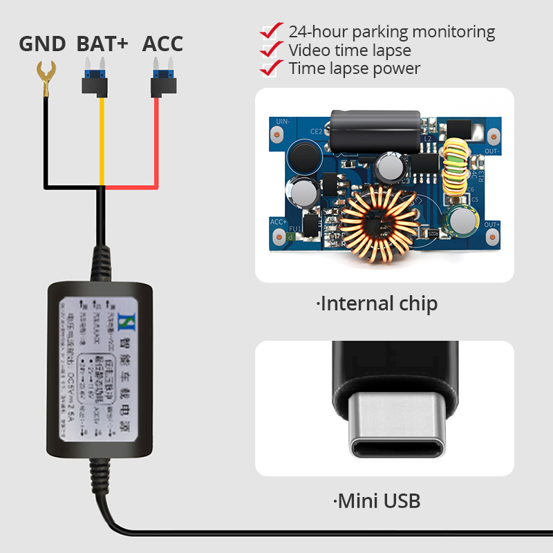 Yangood 3,5 метра Buck Line дл – обзор и цена Dash Cam Hardwire Kit