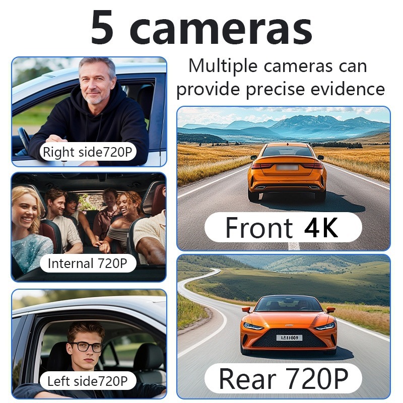 Новый 5-канальный видеорегистр – обзор и цена Dash Cam Night Vision Infrared