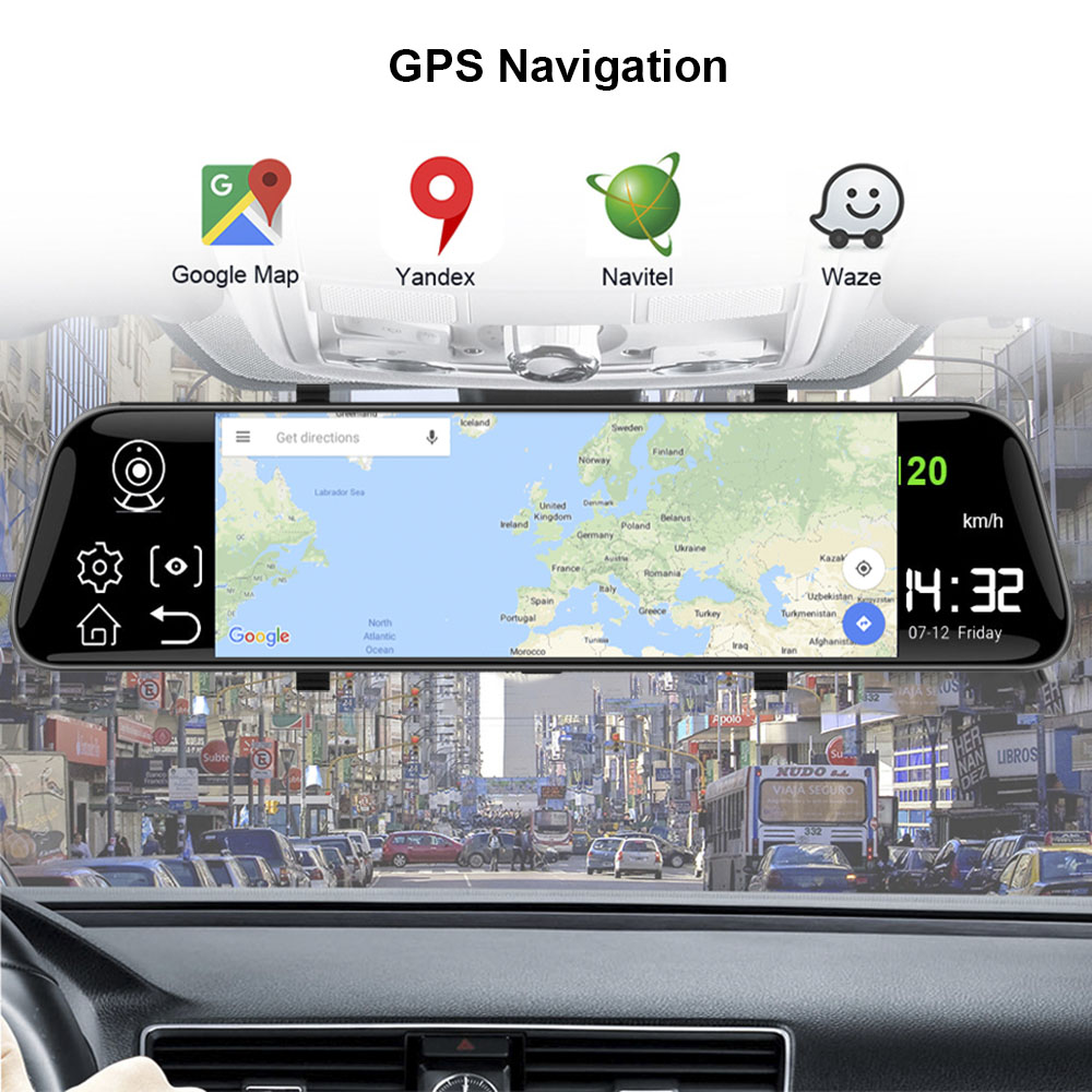 Видеорегистратор HGDO, 10 дюйм – обзор и цена Dual Dash Cam With Gps Wifi