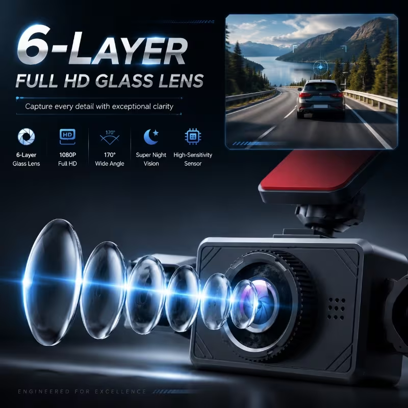 3/4-канальный видеорегистратор – обзор и цена Dash Cam 3 Channel 1080P