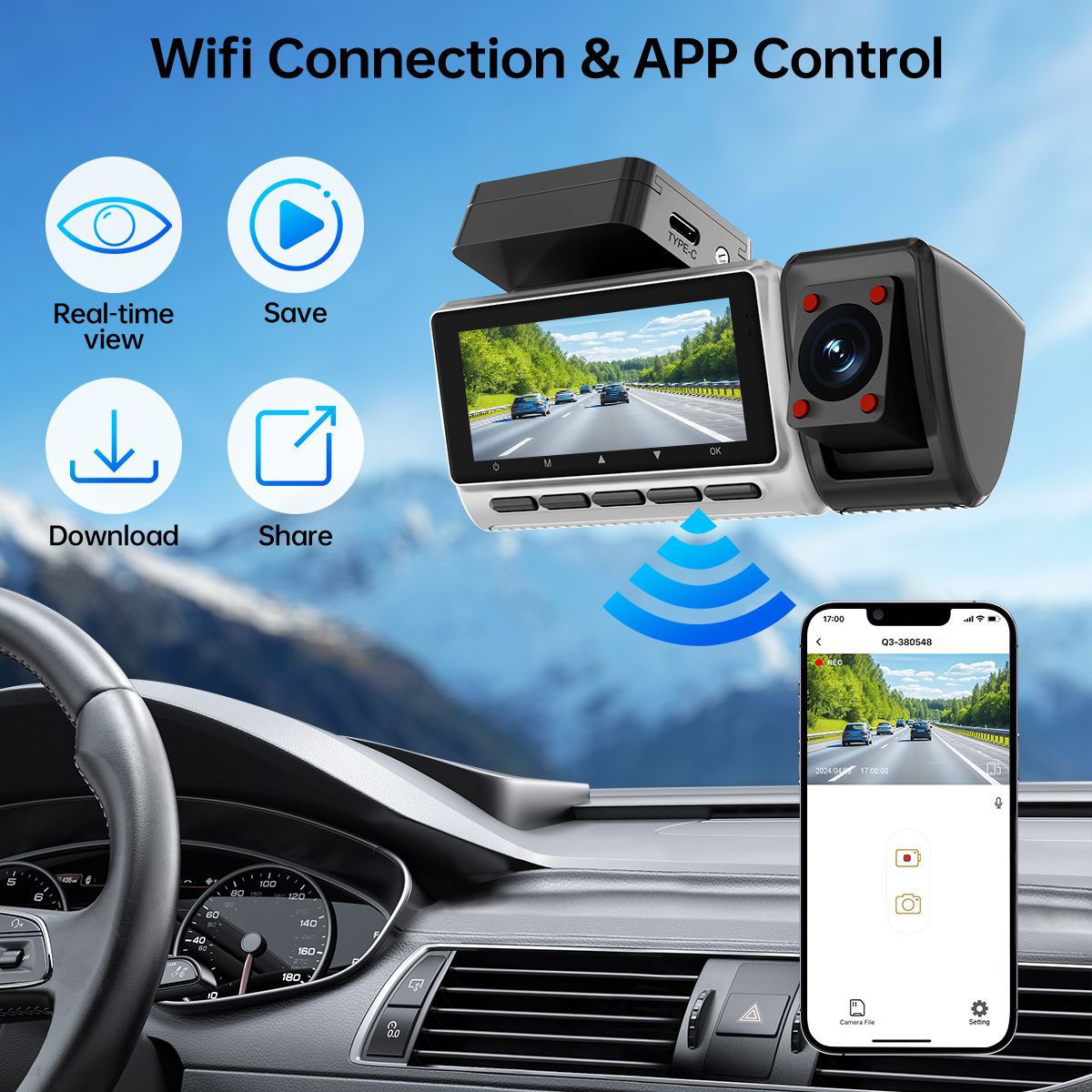 Новый трансграничный видеореги – обзор и цена Dash Cam 360 Degree Panoramic