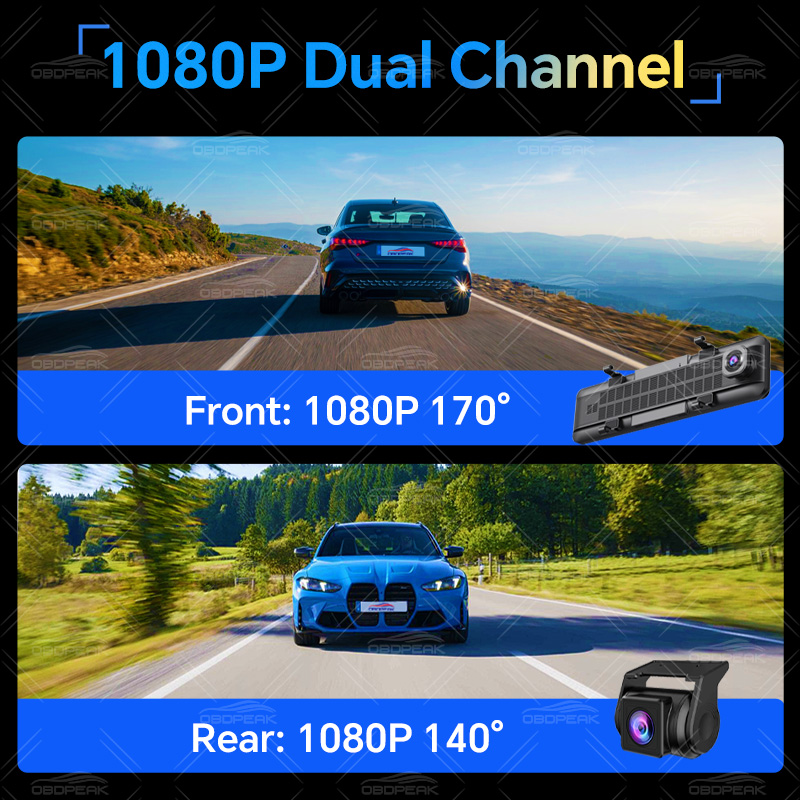 Автомобильный видеорегистратор – обзор и цена Dual Dash Cam With Gps Wifi