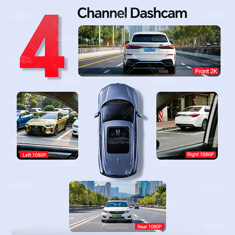 M100 Скрытая 4-канальная LTE 4 – обзор и цена Dash Cam 3 Channel 1080P