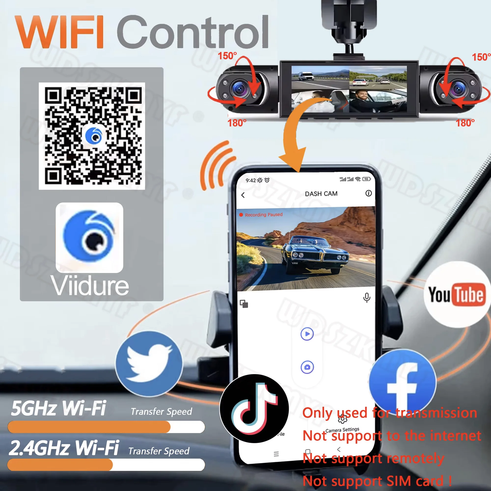 4-камерный автомобильный видео – обзор и цена Dash Cam 360 Degree Panoramic