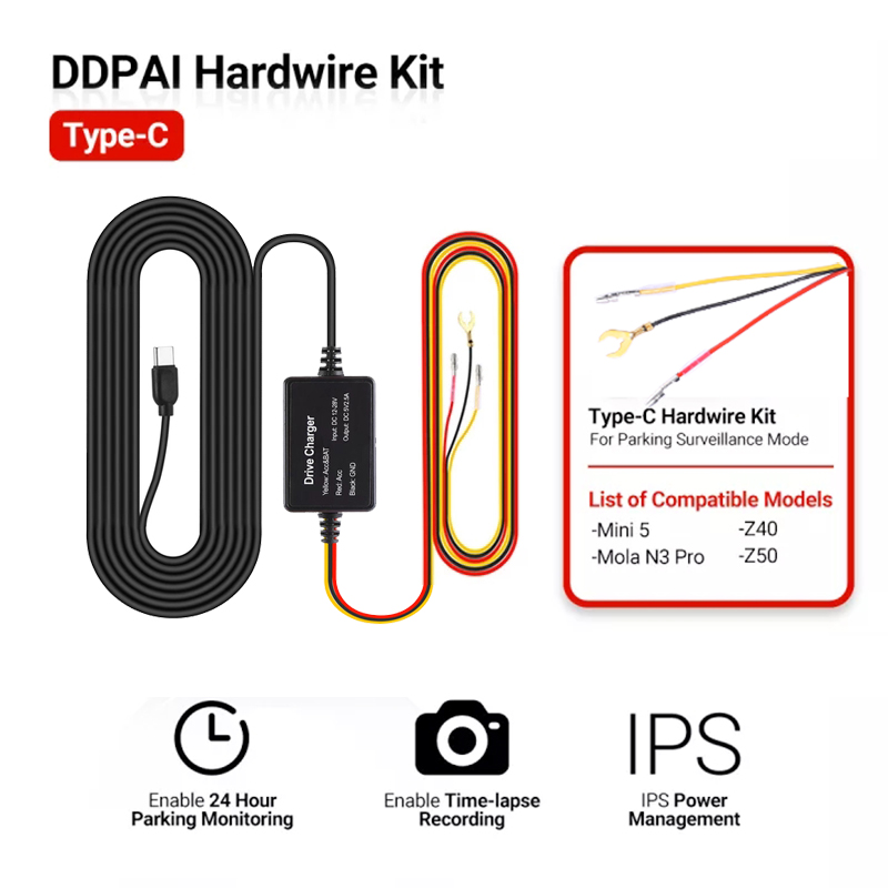 Автомобильное зарядное устройс – обзор и цена Dash Cam Hardwire Kit